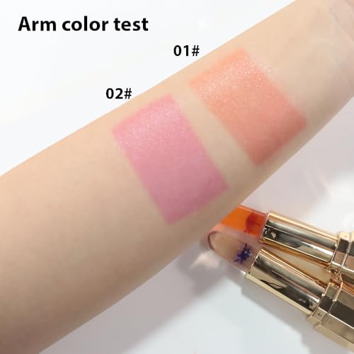 BINGBRUSH PH Color Changing Lipstick ? Jelly Flower Lip Balm, Temperature-Activated Moisturizing Lip Tint, Long-Lasting Crystal Clear Lipstick for Women, Natural Glow & Hydration (02# Blue Fairy)