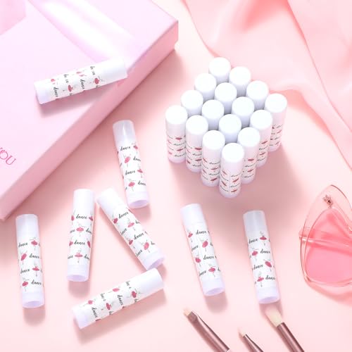 24 Pack Dance Theme Ballet Lip Balms Bulk Ballerina Moisturizing Lip Balms Gift Ballet Gifts Lips Balm Christmas Thanksgiving Day Dance Party Thanks Gift for Dancer Woman