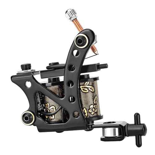 ATOMUS Tattoo Coil Machine Gun 8 Wraps Coil Liner Shader Iron Frame for Tattoo Beginners Starters