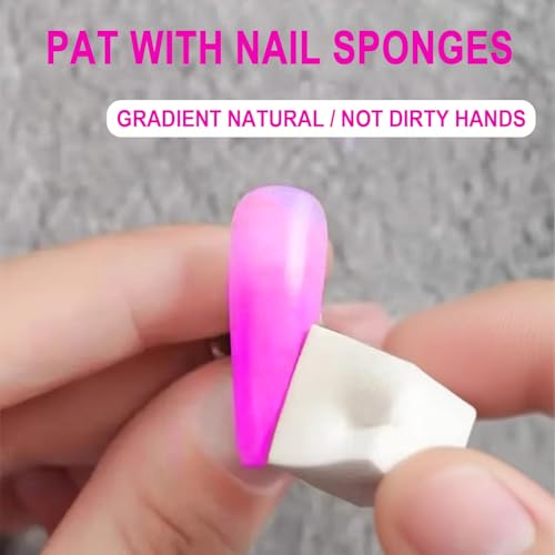 Nail Art Palette &100pcs Nail Sponges for Ombre-Resin Nail Polish Mixing Palette Pallet for Nail Art Tools Accessories;Soft Ombre Nail Sponge Nail Brush stuff for Nail Tech Must Haves Supplies