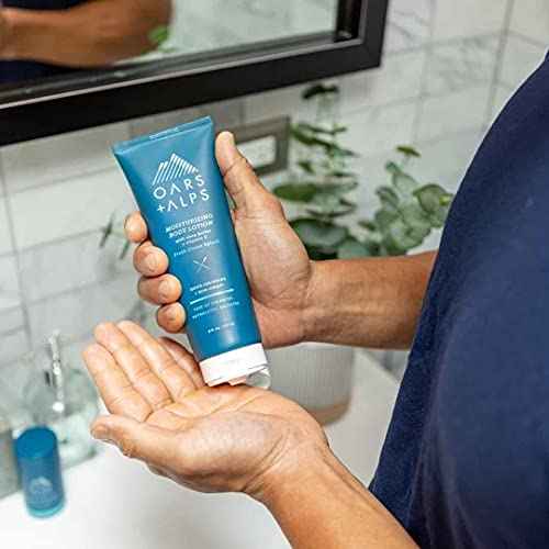 Oars + Alps Body Lotion, Moisturizing Body Lotion with Vitamin E, Shea Butter & Magnesium for All Skin Types, Hydrating, Soothing, Quick Absorbing, Non Greasy, Fresh Ocean Splash, 8oz