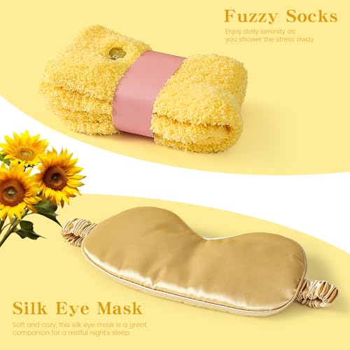 Get Well Soon Gift Baskets for Women, 10pcs Self-Care Package, Relaxation Spa Gift Basket for Mom Wife Grandma Daughter Friends Sister, Sunshine Birthday Gift Set Idea for Women Who Have Everything