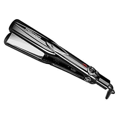 RED Pro Titanium 460 Styler Flat Iron, 1 1/2" for Silk Pressing & Keratin Treatments, Eliminates Frizz, Instant Heat, Auto Shut-Off, Heavy Duty Swivel Cord