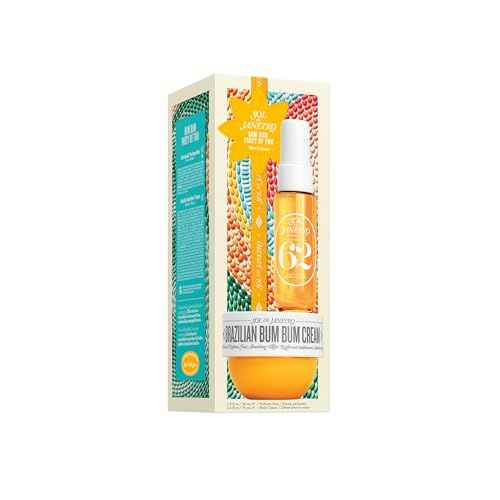 Sol de Janeiro Party of Two Beauty Gift Set | Travel Size Body Cream & Perfume Mist Minis | Limited Edition Holiday Set | $36 Value