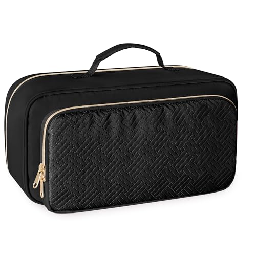 Fasrom Travel Carrying Case Compatible with Shark Flexstyle Hair Dryer, Hair Tool Organizer Bag Compatible with Dyson Airwrap and Straightener, Black