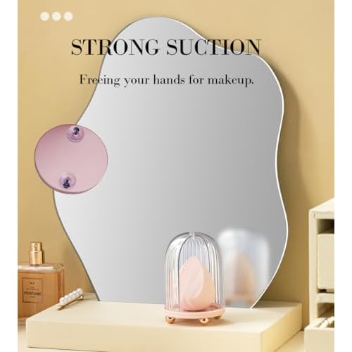 Magnifying Makeup Mirror Suction Cup 30X 20X, 3.5 inches Magnified Small Pocket Mirror and Slant Tweezers,Small Portable Travel Makeup Mirror with Magnification