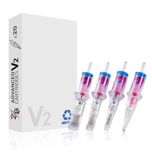 Tattoo Cartridge Needles 20pcs Assorted Disposable #12 Tattoo Needle Cartridges 3RL 5RL 7RL 9RL 11RL 7RM 9RM 11RM 13RM 15RM Round Liner Tattoo Beginner Kit for Tattoo Supplies(MIX(RL+RM))