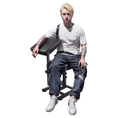 Tattoo Chair, Rolling Workstation, 360 Degree Silent Universal Casters, Dedicated for Tattoo Artists