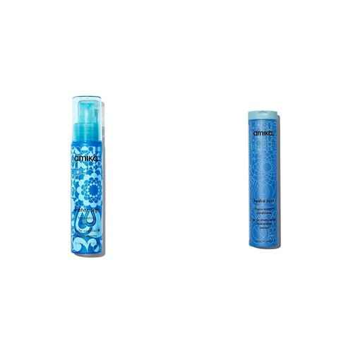 Amika water sign hydrating hair oil with hyaluronic acid bundle with 275ml intense moisture conditioner