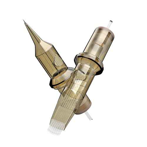 Tattoo Cartridge Needles,10Pcs Disposable Round Liner Sterilized Tattoo Needle for Rotary Tattoo Machine and Permanent Makeup Device (1001RL)