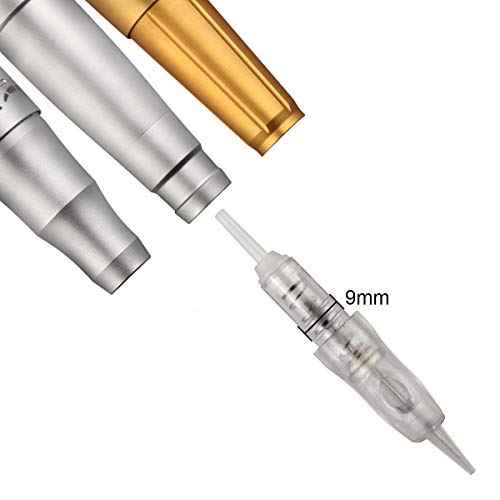50pcs Guapa 9mm Spiral Cartridge Needles Disposable Tattoo Needles Stainless Steel Sterilized Cartridges Needles for Tattoo Machine Eyebrows Eyeliner Lip Permanent Makeup Machine (1P)