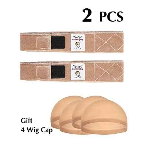 2 Pack Wig Grip Band - Velvet Wig Grips Adjustable Headband Stay Put No Slip Edge Saver