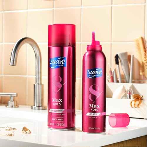 Suave+ Hairspray, Max Hold Bundle ? Scented + Unscented Hairspray, 11 Oz Ea (4 Piece Set)