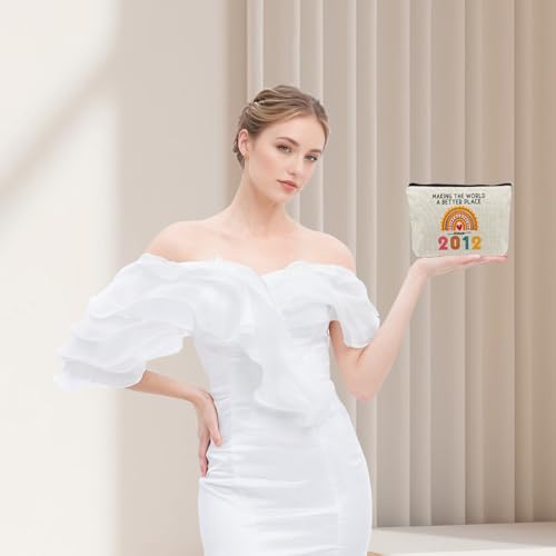 ancpeany Cool 13 Year Old Girl Gifts Ideas, Happy 13th Birthday Decorations for Girls Makeup Bag, 2012 Birthday Best Presents for Sister, Daughter Trendy Stuff 2025, Christmas, Cosmetic Travel Pouch