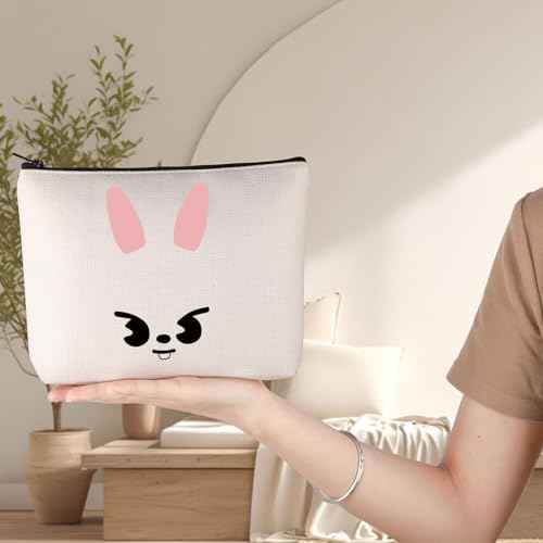 G2TUP Korean Stay Makeup Bag Korean Leebit Gifts Stay Cartoon Member Gifts Stay Merchandise (rabbit)