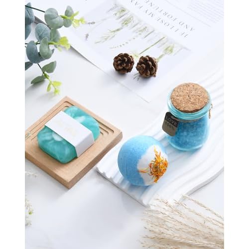 Birthday & Mother's Day Gift Basket - Relaxing Spa Set for Women, Unique Self Care Gifts for Mom, Sister, Friend, Wife or Teacher
