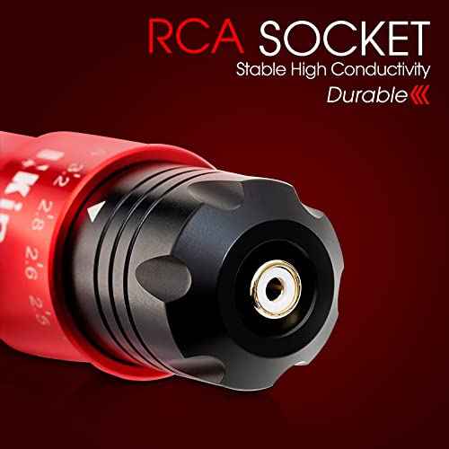 INKin Tattoo Gun Kit Rotary Tattoo Machine Pen Coreless Motor 6 Strokes Length Adjustable 2.5mm-4.0mm Rotary Tattoo Machine Kit Custom Coreless Motor Great for Tattoo&SMP