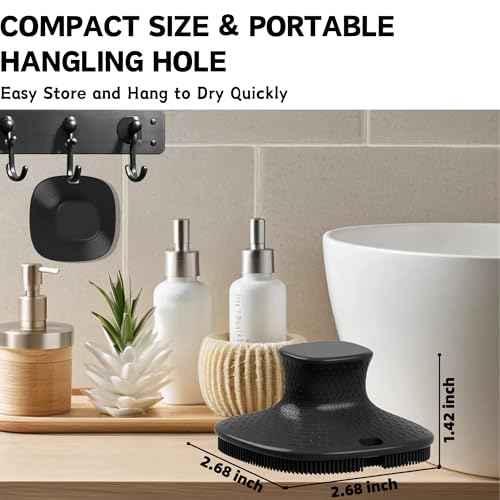 Face Scrubber, Gentle Pore Scrubber Silicone Face Exfoliating Scrubber, Face Wash Brush Manual Waterproof Cleansing Skin Care Face Scrub Wash Brushes for Men and Women