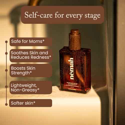 Nemah - Nourishing Belly Oil for Pregnant Women - Hydrating Stretch Mark Oil with Jojoba and Coconut Oil - Vegan & Cruelty-Free - 3.4 fl. oz.