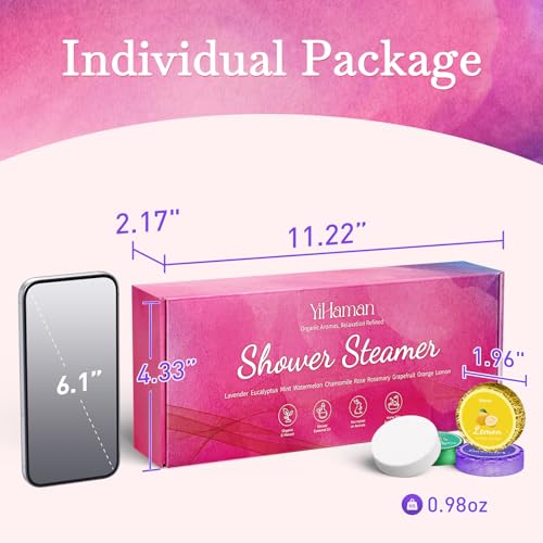 2SET 40PCS Shower Steamers Aromatherapy for Women or Men, 10 Scents Organic Shower Bombs, Relaxation with Organic Essential Oils, Birthday Self Care Gift for Women£¨80 PCS£©