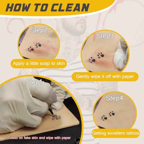 3MM Tattoo Fake Skin - Narkysus 10Pcs Tattoo Skin Practice 3MM Thick Fake Skin Blank Tattoo Practice 7.4x5.6" Double Sides Use for Beginners and Artists Tattoo Supplies