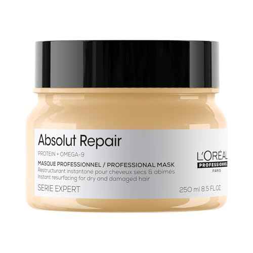 L'Or?al Professionnel Paris Absolut Repair Hair Mask - Nourishing Protein Treatment, Hydrates, Repairs Damage & Adds Shine, For Dry & Damaged Hair