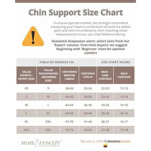 Shape Concept 301 Chin Strap Support Band Neck Bandage Face Chin High Compression