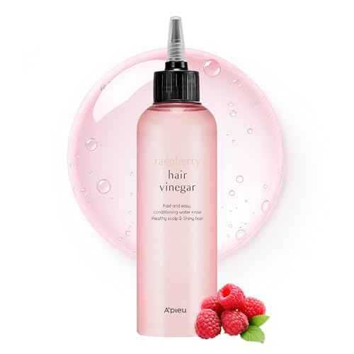 A¡¯PIEU Raspberry Hair Vinegar - Deep Scalp Clean & Detox for Oily Scalp, Buildup & Dandruff Scalp Treatment, pH-Balancing Rinse for Fresh, Shiny Hair, Korean Hair Care, 6.76 fl oz