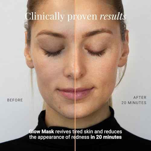 G.M. COLLIN Glow Mask | Revitalizing Face Mask Infused With Vitamins & Camu Camu Extract | Reduces the Appearance of Redness