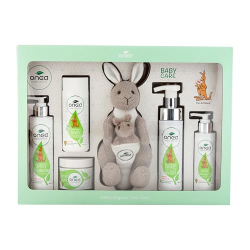 Onea Organic Skincare Baby Gift Pack - Daily Care Baby & Mommy - Newborn Babies Set - Baby Moisturizer & Massage Oil - Paraben & Sulphate Free - for New and Expecting Moms