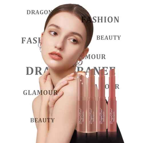 3 Colors Red Tube Lipstick, Cigarette Lipstick Set, Labiales Mate Velvet Lipstick Moisturizer & Smooth, Long Lasting 24 Hours Waterproof (Set A)