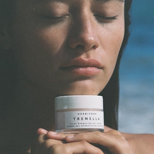 HERBIVORE Tremella Silky Hydration Gel Cream - Hydrating Lightweight Facial Moisturizer with Squalane, Plant-based, Vegan, Cruelty-free, 50 mL / 1.7 oz