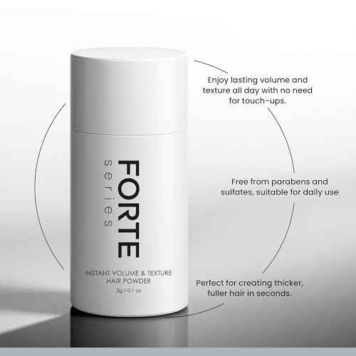 Hair Texture Powder by Forte Series, Volumizer for Fine Hair Volumizing Products for Men (0.1 oz)