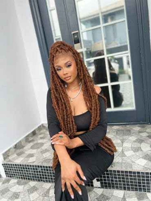 Forevery Butterfly Locs Crochet Hair 30 Inch Distressed Locs Crochet Hair for Black Women Fairy Butterfly Crochet Locs (30 Inch-6 Packs-30#)