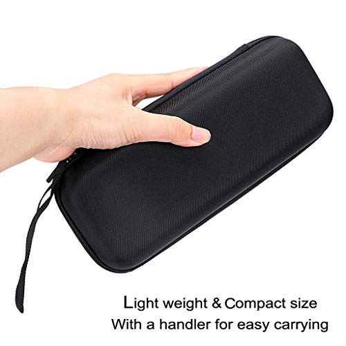 Hipiwe EVA Essential Oils Carrying Case Organizer for 20 Bottles 5ml 10ml Standard and Rollers Bottles Portable Hard Shell Essential Oils Travel Bag Holder for Essential Oils Bottle Storage (Black)