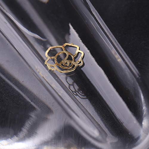 1 Set Acrylic Professional Embossed Mold Nail Art Tools Heart Shape Nail Art Equipments Metal Frame Bending Curve Shaping Press Tools for Nail Salon and Home Nail Art Decors Design, Clear