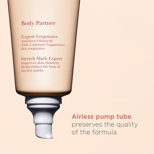 Clarins Body Partner Stretch Mark Expert | Award-Winning | Stretch Mark Cream For Pregnancy and Weight Fluctuations | Tested and Recommended By Pregnant Women | Fragrance Free | Minimal Ingredients