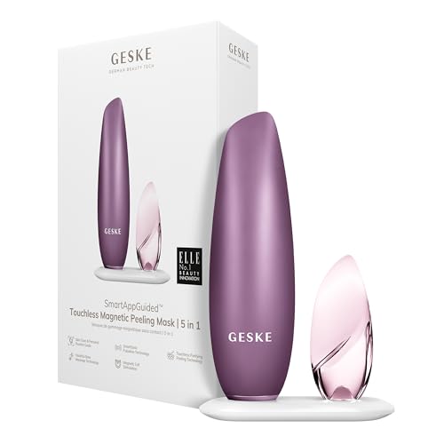 GESKE SmartAppGuided¢â Touchless Magnetic Peeling Mask 5 in 1 | Magnetic Face Mask | Removes Impurities | Facemask | Pore Cleansing | Skincare for All Genders | Best of Face Masks | Clean Skin Glow