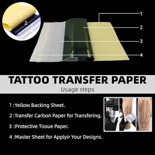 Tattoo Practice Skin Kit, 21-Piece Set Includes 10 Blank Permanent Makeup Tattoo Practice Fake Skins, 10 Transfer Papers, and 1 Transfer Cream, Suitable for Beginners and Experienced Tattoo Artists