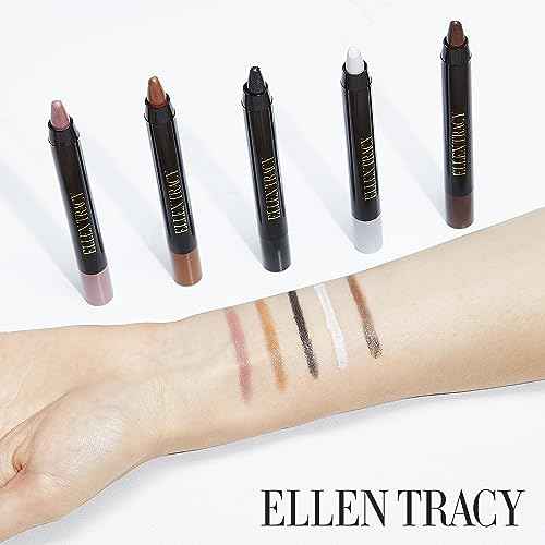 ELLEN TRACY Eyeshadow and Liner Stick Collection | 5 Piece Set | Smudge Proof, Blendable, and Long Lasting| Enhance Your Eyes with Vibrant Colors and Precise Definition