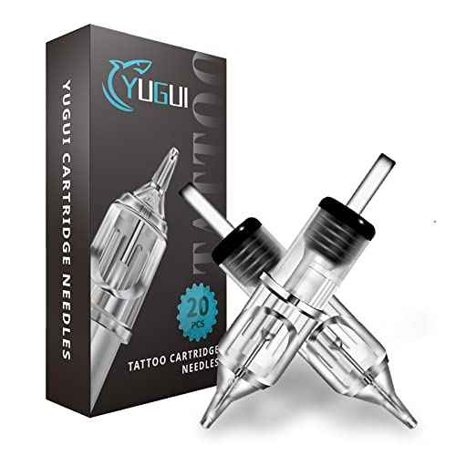 40Pcs Tattoo Cartridge Needles Yugui 1203RL 1205RL 1207RL 1209RL Tattoo Needles for Tattoo Round Liner 0.35mm for Tattoo Machine Tattoo Kit Tattoo Supplies