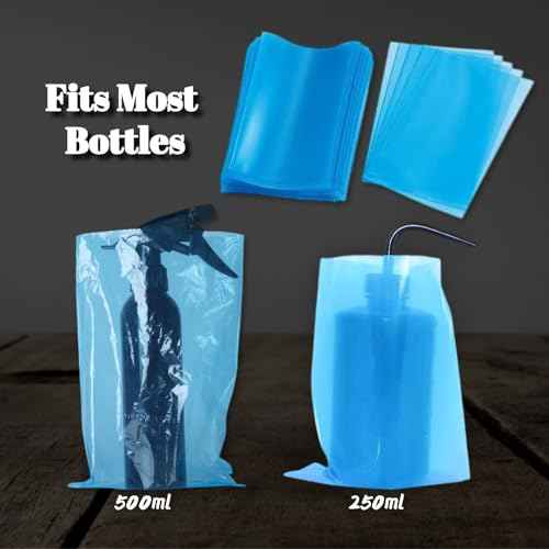 Bottle Bags Tattoo Thicken Squeeze Bottle Bags, Urknall 250pcs Tattoo Wash Bottle Bags Wash Bottle Covers Sleeves Blue Tattoo Bottle Bags 6 X 10 Inch Squeeze Bottle Covers Barrier