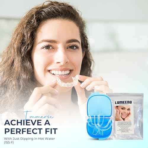 Moldable Teeth Whitening Trays - 4 Pcs Trays with 2 Pcs Cases - Compatible with Opalescence Teeth Whitening Gel