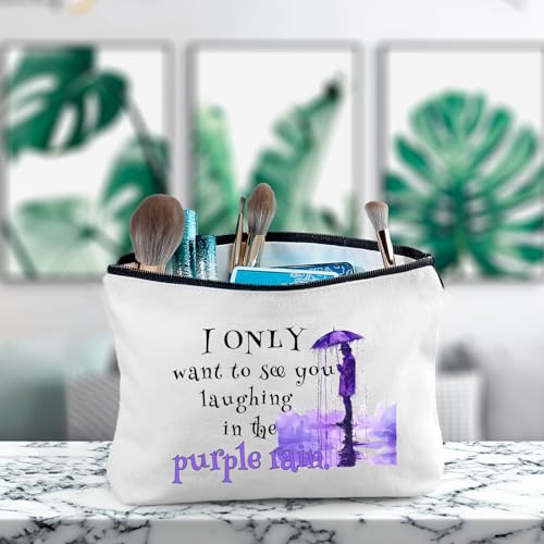 Angel's Draw Home Inspired by Prince Song - Purple Rain Makeup Bag - Prince Merchandise Gifts for Fans