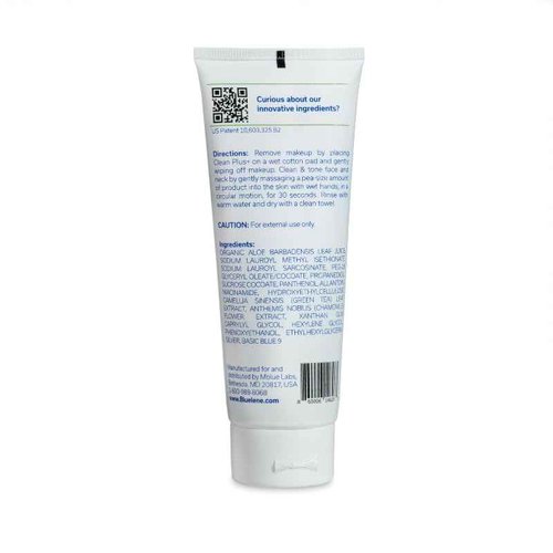 Bluelene CleanPlus+ Face Cleanser/Toner/Makeup Remover with Super Antioxidant Methylene Blue, Niacinamide, and MicroSilver. Gentle, Aloe Vera-Based Formula. Suitable for Sensitive Skin