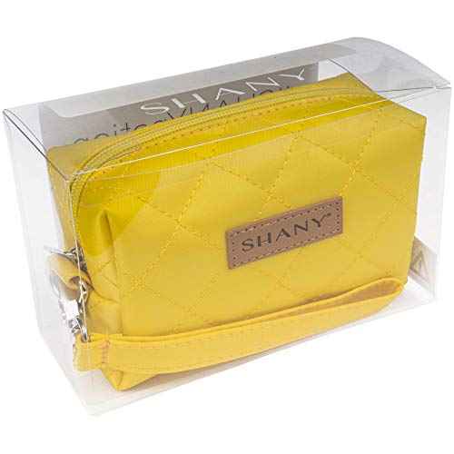 SHANY Limited Edition Travel Makeup Bag Cosmetics Tote Bag Make Up Organizer Women Purse for Toiletries, Blonde