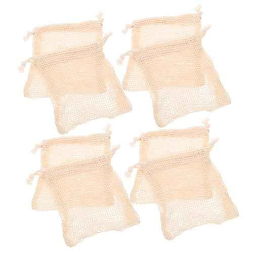 40pcs Colorful Cotton Linen Soap Bags Exfoliating Bathing Soap Pouches for Handmade Facial Mesh Storage Bags Drawstring for Easy Use and Draining