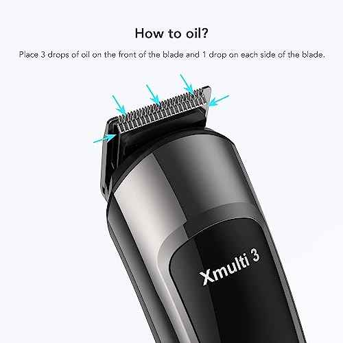 opove Premium Hair Clipper Blade Lubricating Oil for Clippers, Trimmers, Groomers, Rust Prevention, 4.05oz/120ml, 1 Pack with Clean Brushes