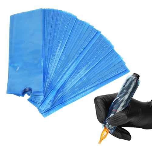 200pcs Tattoo Pen Machine Covers Disposable Cartridge Tattoo Machine Covers 1.77''x4.72" Tattoo Pen Bags for Tattoo Supplies Tattoo Machine Gun Accessories (200pcs Pen Bags)