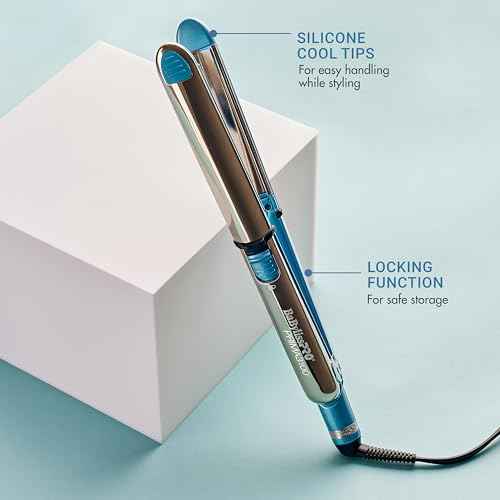 Nano Titanium Prima Ionic Hair Straightener ? Professional Flat Iron & Curling Iron in One for Stylists, Pro Styling Hair Tool